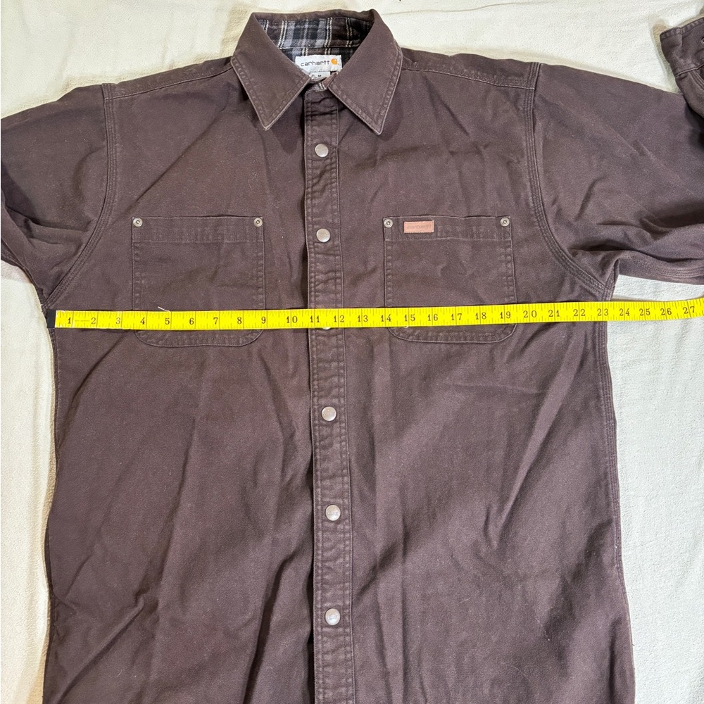 Carhartt Flannel Lined Canvas Shirt Jac (S296) - Picture 11 of 14